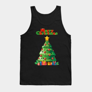 Merry Christmas tree 1 Tank Top